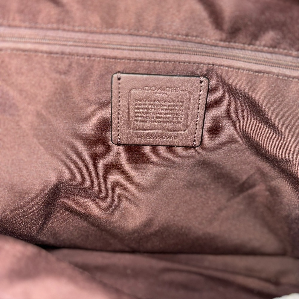 Coach Pink and Brown Floral Tote - Picture 3 of 4